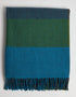 Foxford Cashmere Wool Throw | Green Blue
