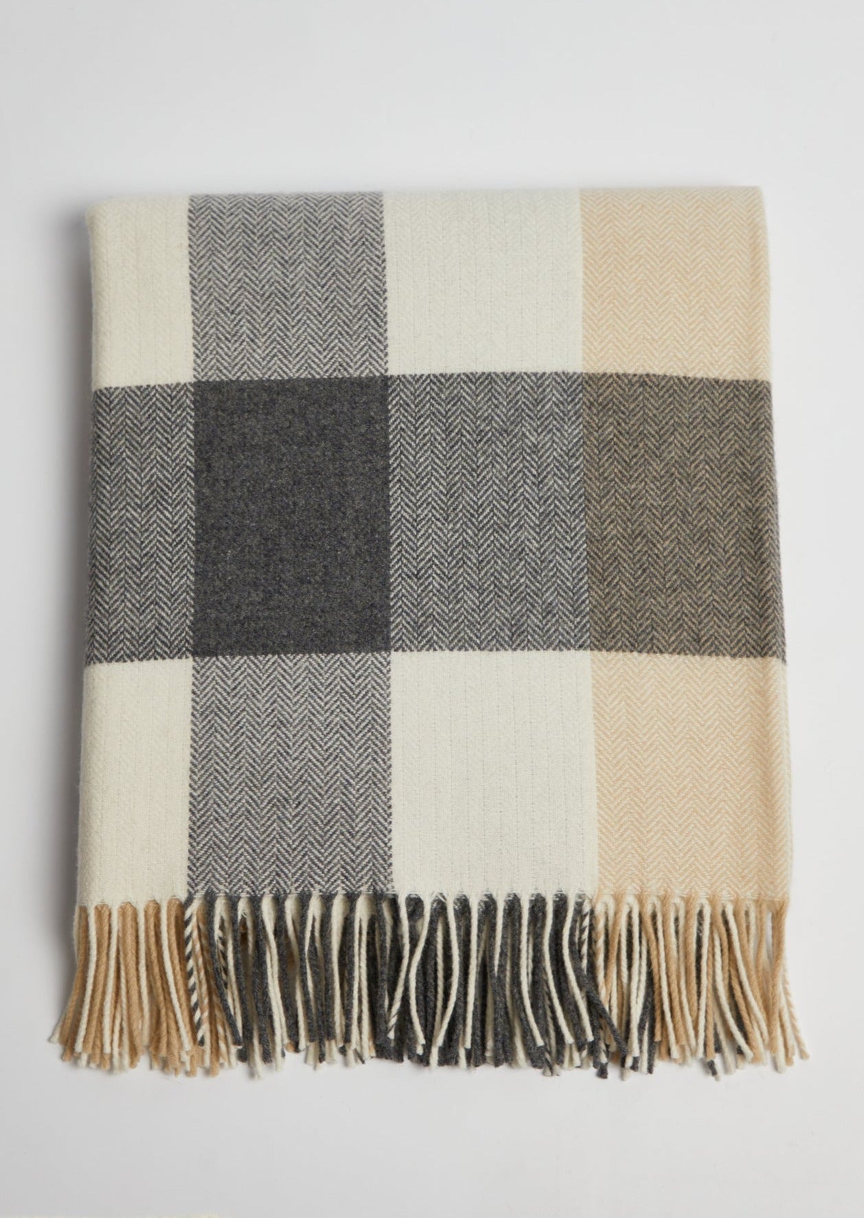 Foxford Classic Check Lambswool Throw
