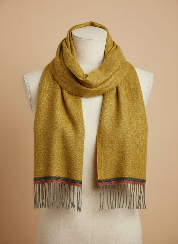 Foxford Gold Lambswool Scarf