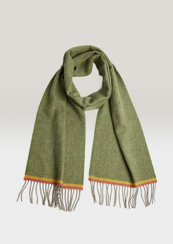 Foxford Green Lambswool Scarf