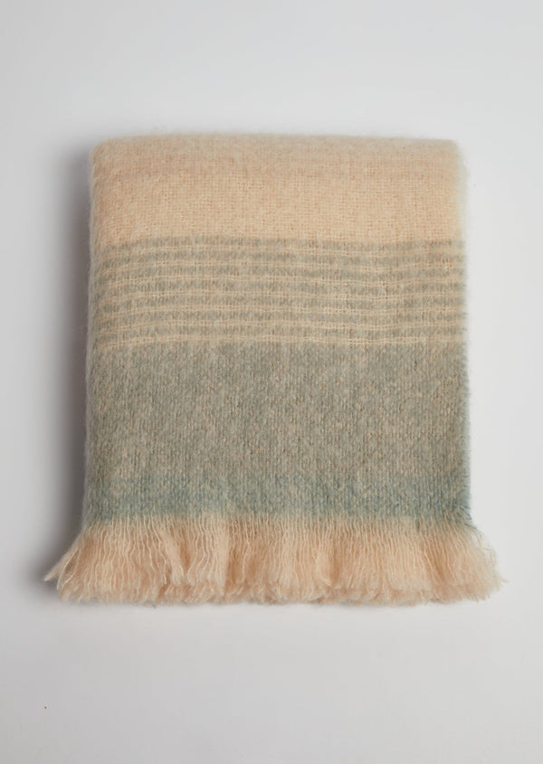 Foxford Neutrals Ombre Mohair Throw
