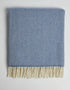 Foxford Inishmore Cashmere Throw | Blue