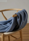 Foxford Inishmore Cashmere Throw | Blue