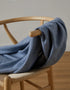 Foxford Inishmore Cashmere Throw | Blue