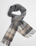 Foxford Lambswool Scarf | Grey Check