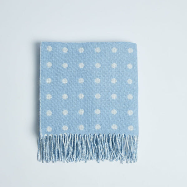 Foxford Blue Spot Baby Blanket
