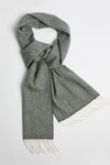 Foxford Mallard Green Herringbone Scarf