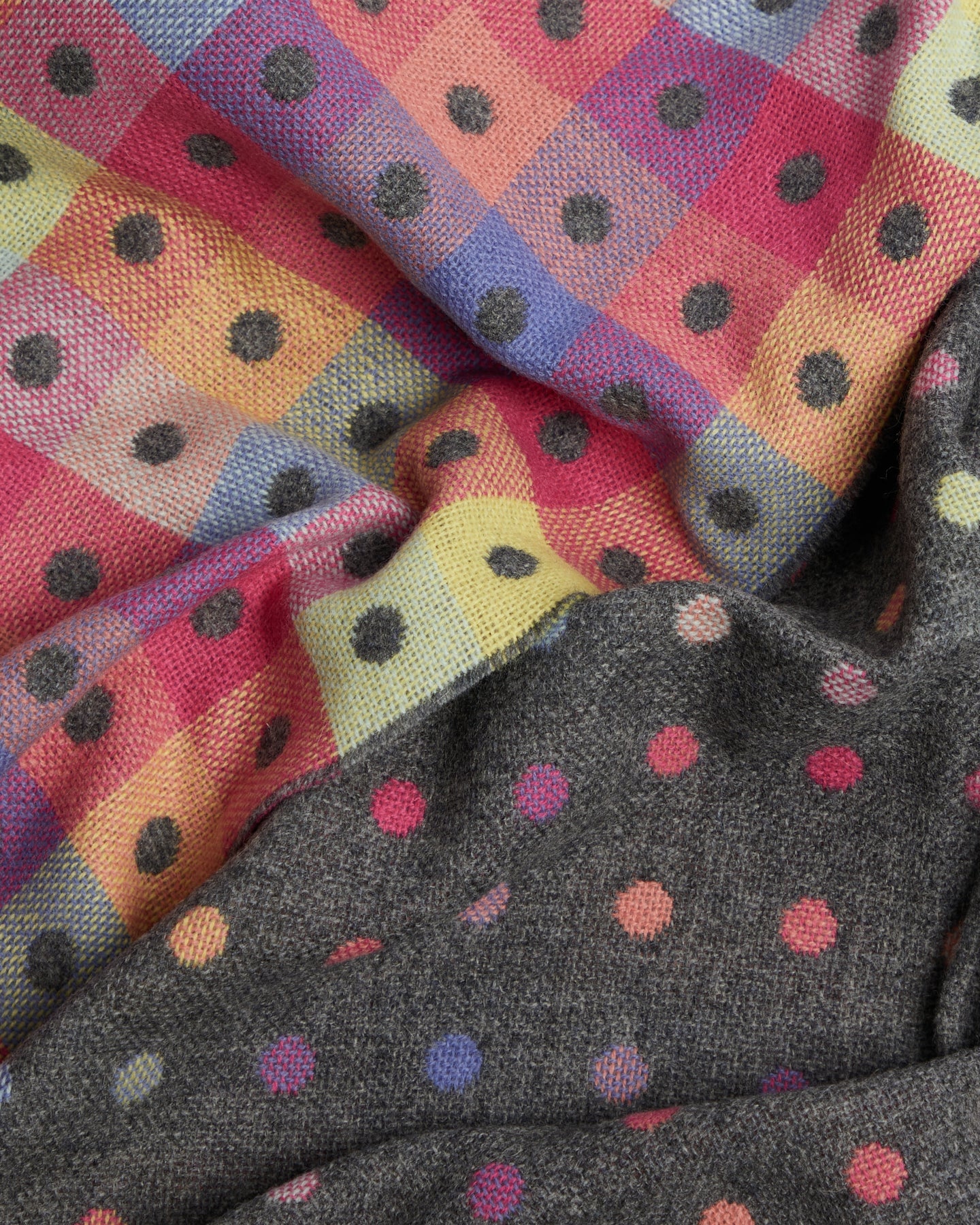 Foxford Grey Rainbow Throw