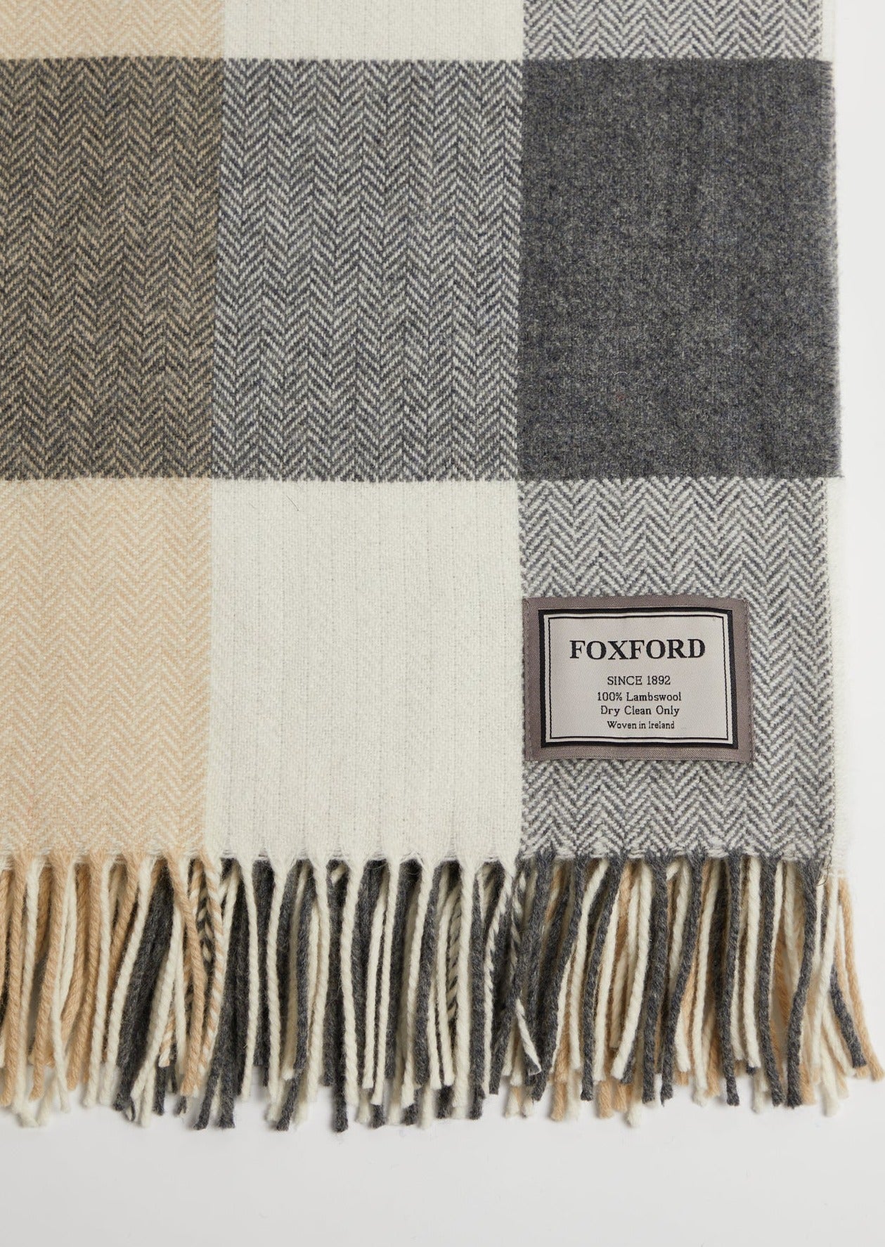 Foxford Classic Check Lambswool Throw