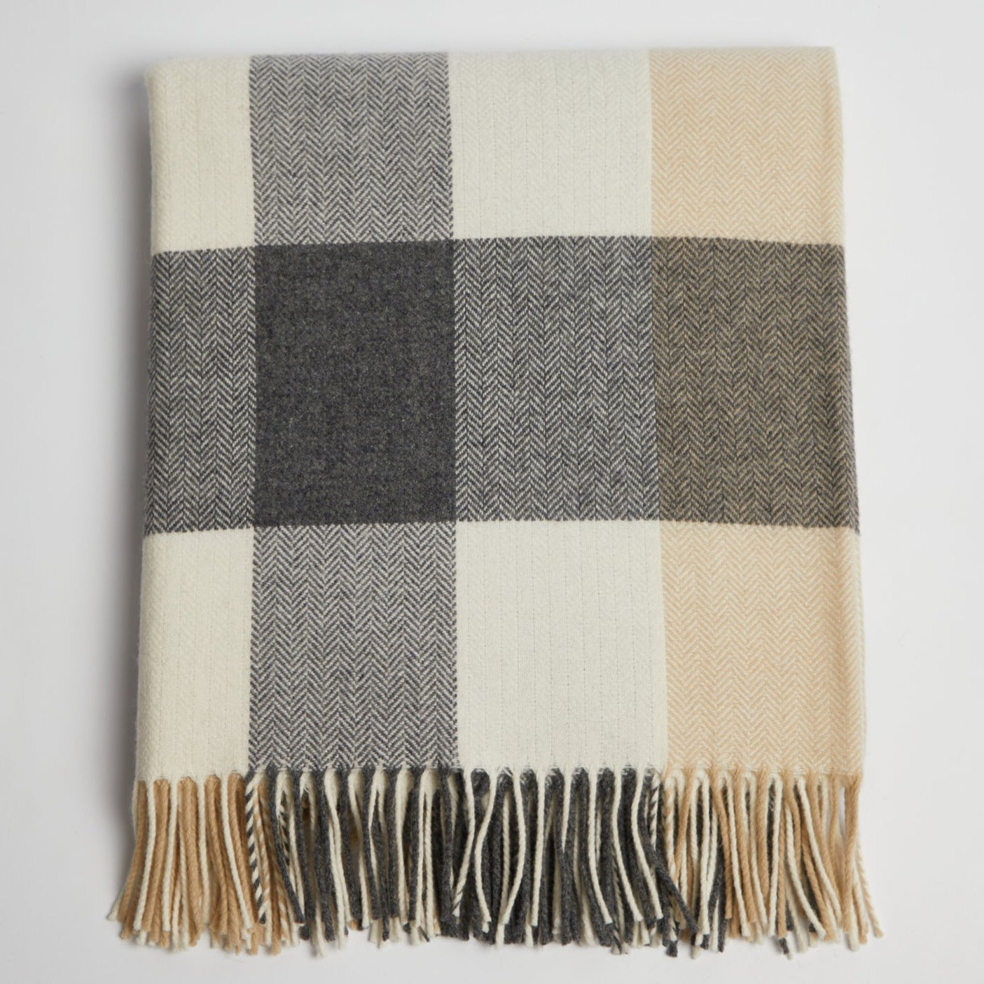 Foxford Classic Check Lambswool Throw