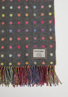 Foxford Grey Rainbow Throw