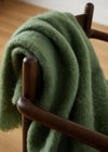 Foxford Dunloe Mohair Throw Sage Green