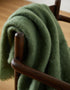 Foxford Dunloe Mohair Throw Sage Green