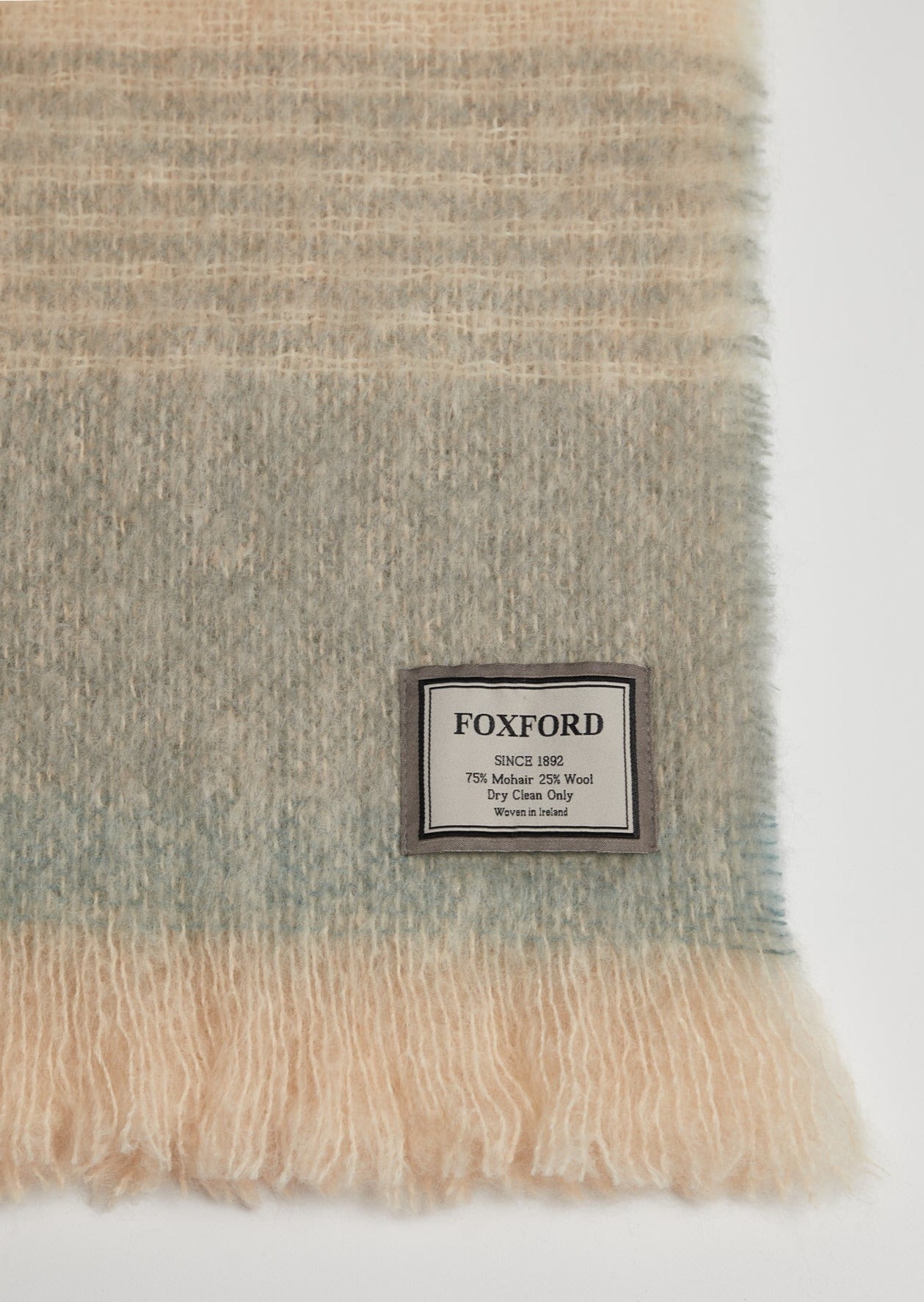 Foxford Neutrals Ombre Mohair Throw
