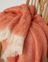Foxford Mohair Throw | Orange