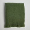 Foxford Dunloe Mohair Throw Sage Green