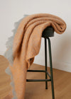 Foxford Causeway Mohair Throw | Tangerine