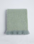 Foxford Mohair Throw | Sage & Lime