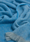 Foxford Inishowen Mohair Throw | Mayo Blue
