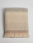 Foxford Mohair Blanket | Gray Cream