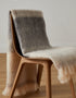 Foxford Mohair Blanket | Gray Cream