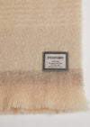 Foxford Mohair Blanket | Gray Cream