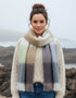 Foxford Giant Mohair Scarf | White Mink