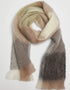 Foxford Giant Mohair Scarf | White taupe