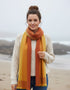 Foxford Giant Merino Scarf | Yellow Ochre