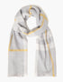 Foxford Giant Merino Scarf | Grey Gold