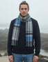 Foxford Lambswool Scarf | Blue Grey