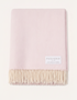 Foxford Cashmere Lambswool Molly Throw | Pink