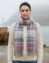 Foxford Lambswool Scarf | Grey Tartan Check