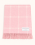 Foxford Lambswool Throw | Pink White