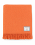 Foxford Merino Wool Throw | Solid Coral | Clearance