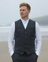 Gray Tweed Herringbone Waistcoat