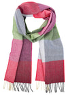 McNutt Lambswool Scarf | Green Smoke Check