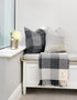 McNutt Wool Blanket | Gray Check