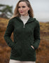 Skellig Aran Zip Cardigan With Hood | Green