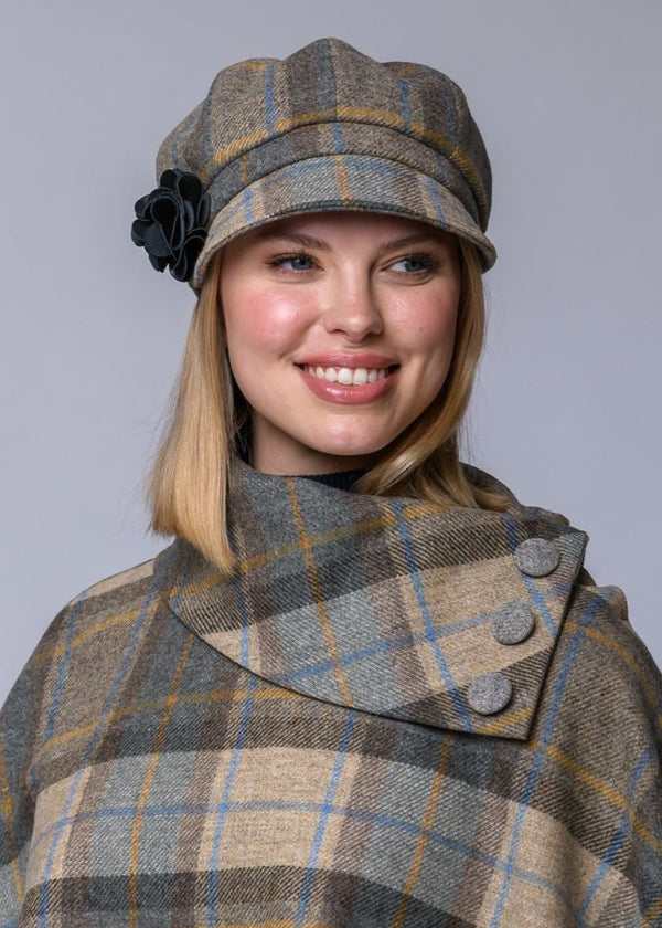 Ladies Mucros Newsboy | Check