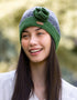 Erin Crochet Flower Cap | Green Grey