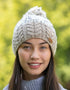 Erin Wool Bobble Flecked Beige Hat