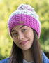 Erin Wool Bobble Flecked Pink Hat