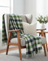 Hunter Plaid Eco Wool Throw | Irish Recycled Wool Blanket