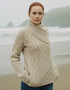 Aran Hooded Cardigan | Oatmeal