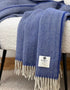 McNutt Bluebell Herringbone Throw | 100% Pure Wool | Irish