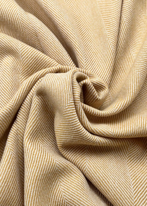 Mcnutt Lambswool Throw | Lemon