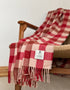 McNutt of Donegal Lava Plaid Eco Wool Throw | Irish Recycled Wool Blanket