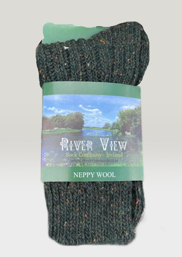 Green Palude Irish Wool Neppy Socks | Women's