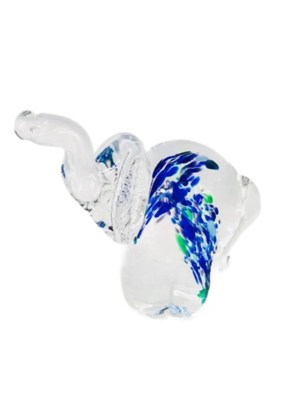 Wild Atlantic Way Blue Irish Glass Elephant